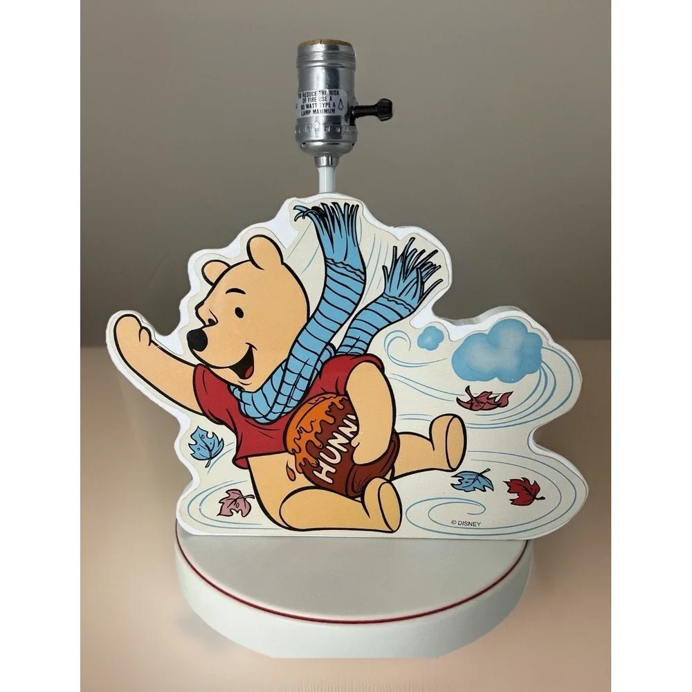 Disney Winnie The Pooh Classic Vintage Lamp Honey Pot Nursery No Shade Works